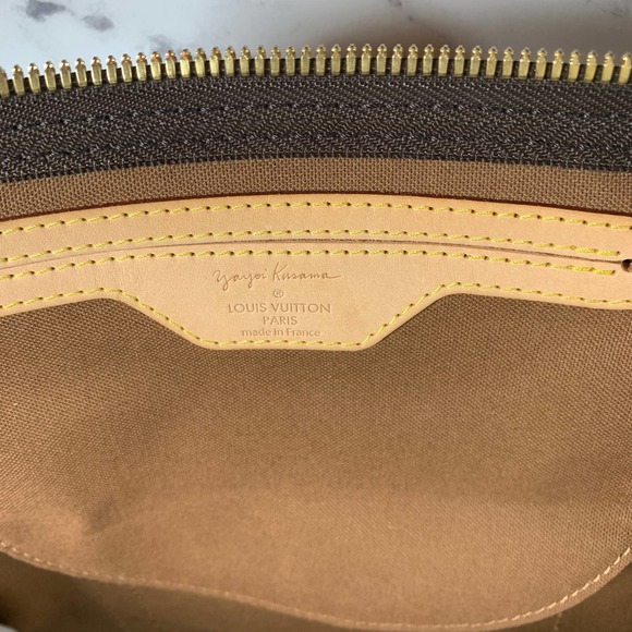 ❌❌ Louis Vuitton Kusama Keepall 55 Green bandouliere travel vintage bag LV RARE - Picture 11 of 15